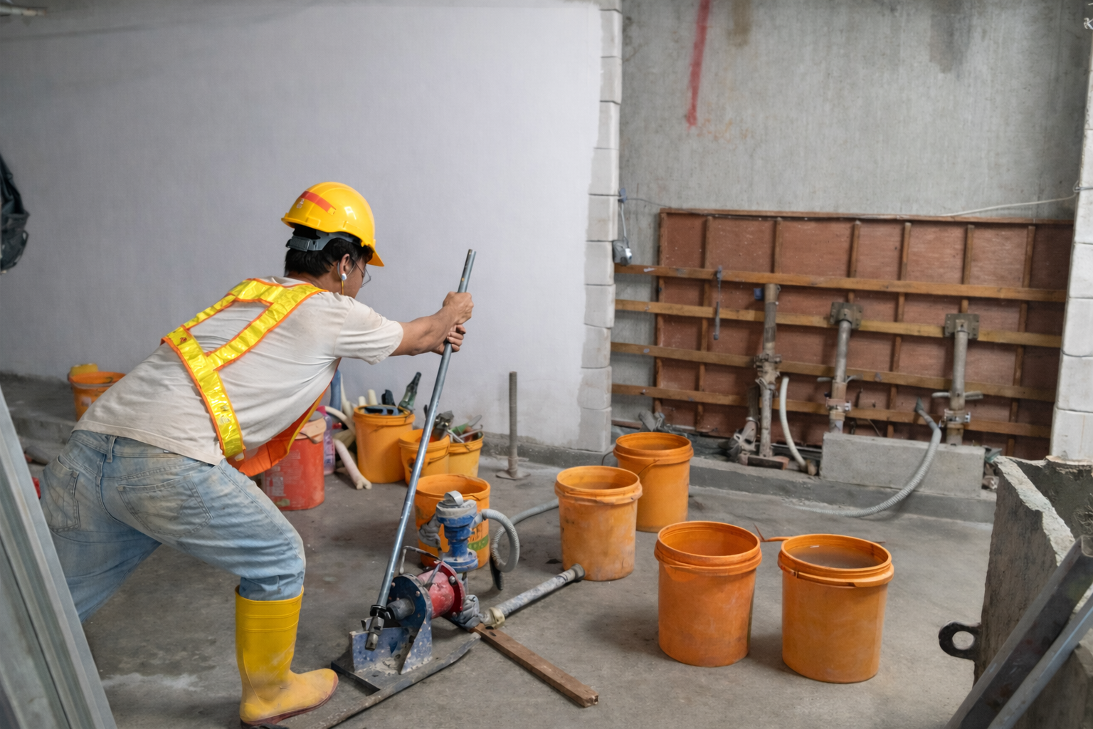 Home pressure grouting