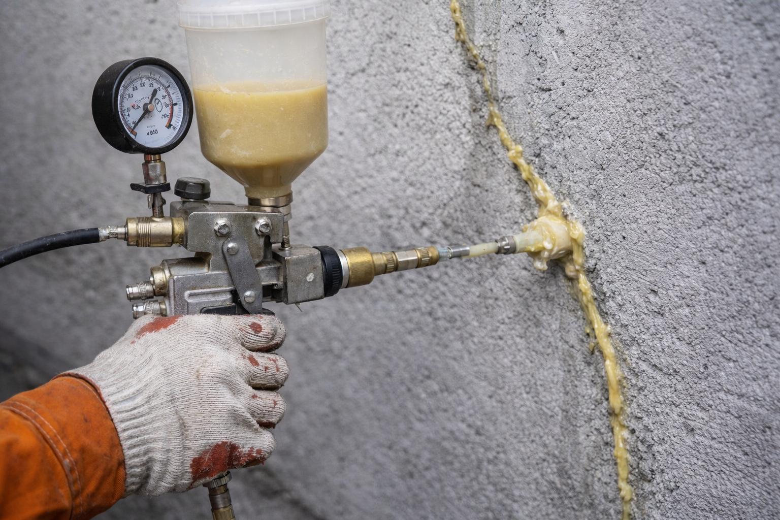 Home pu grouting injection